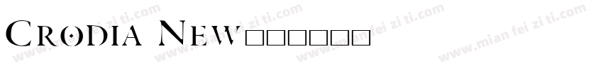 Crodia New字体转换